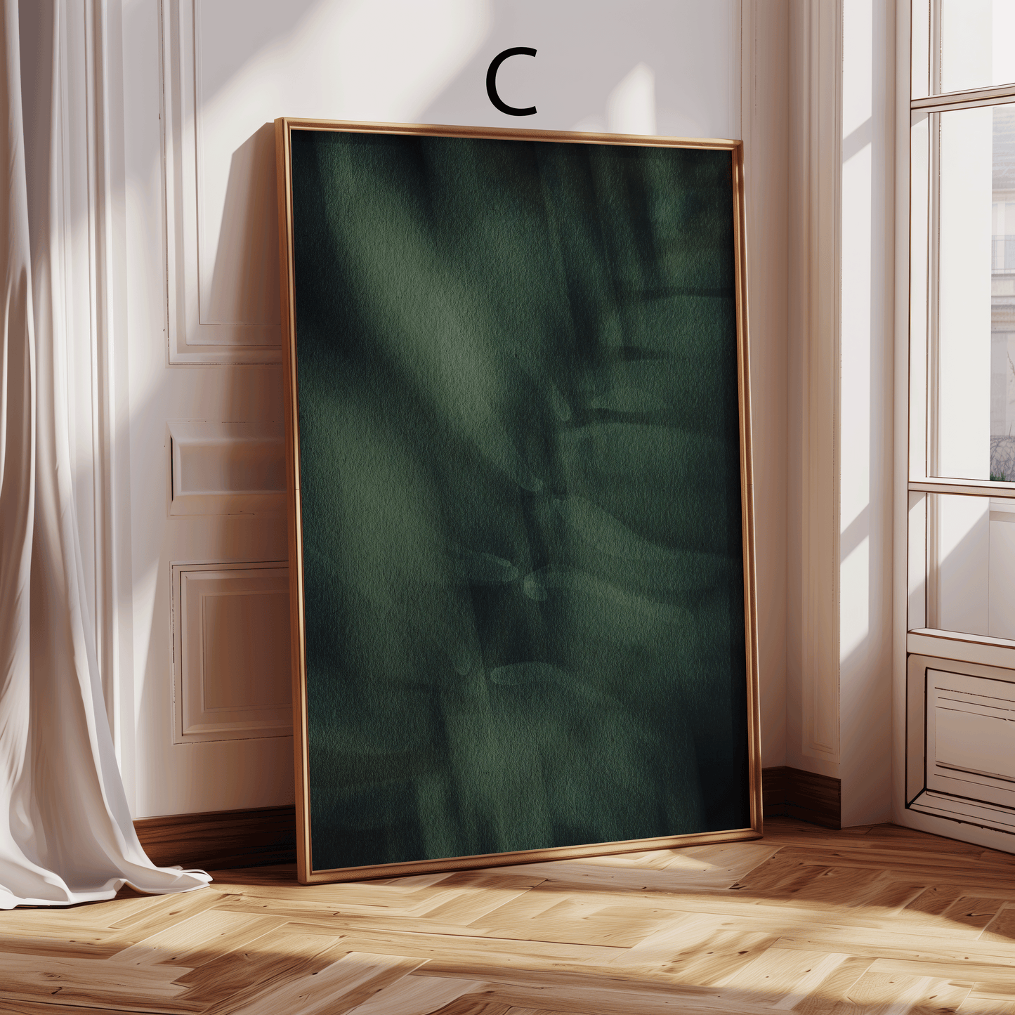 Aquarell Natur Poster · Geschenkidee · Botanische Blätte Sanfte Landschaften Abstrakte Waldkunst · Dekoprint ohne Rahmen