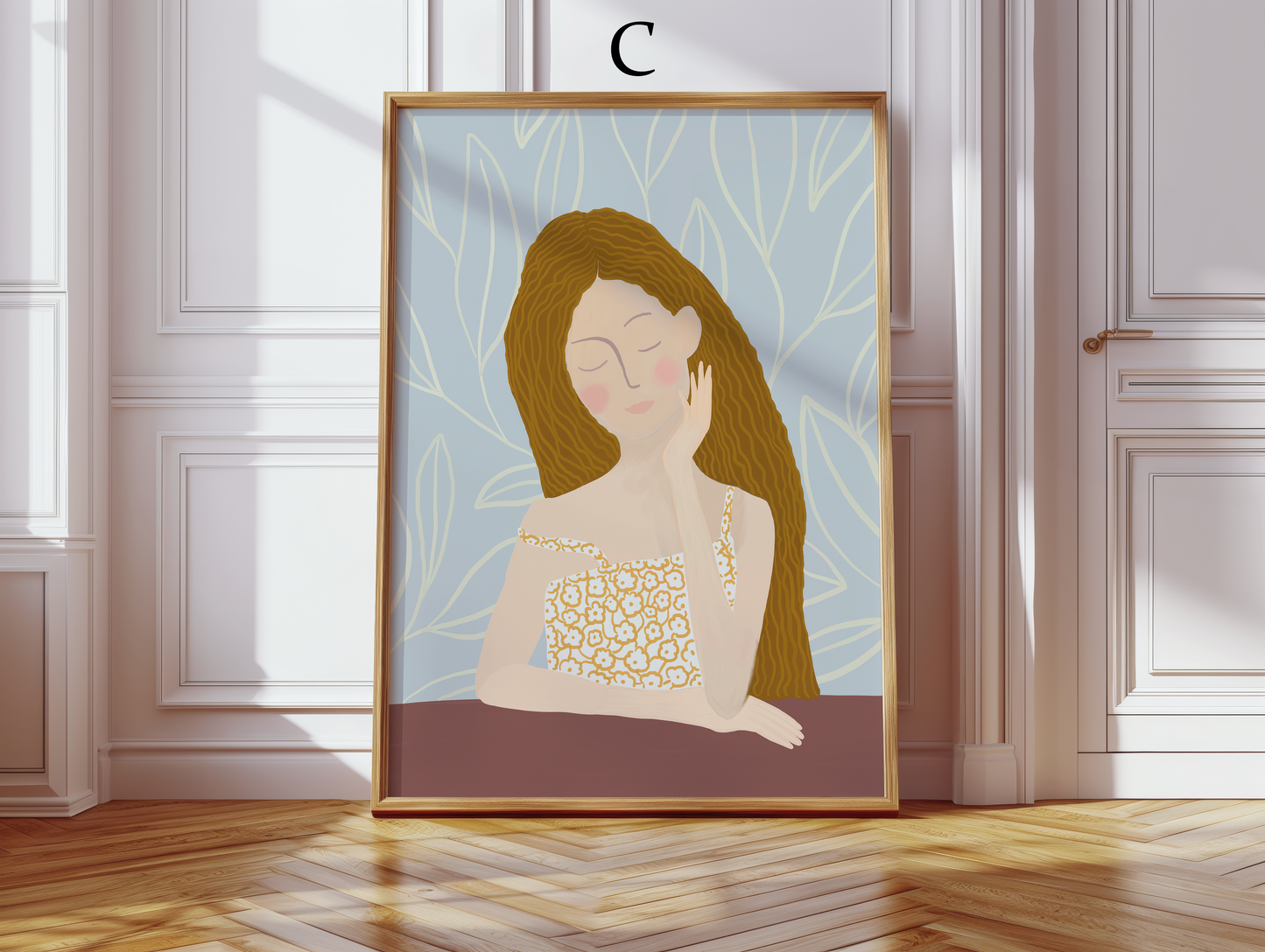 Abstrakte Frauen Poster · Geschenkidee · Abstrakt Frauengesichter Weibliche Silhouetten Line · Dekoprint ohne Rahmen
