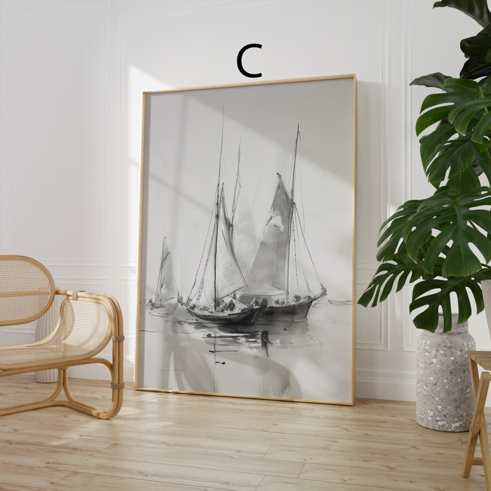 Moderne Vintage Poster auf Premium Baumwolle