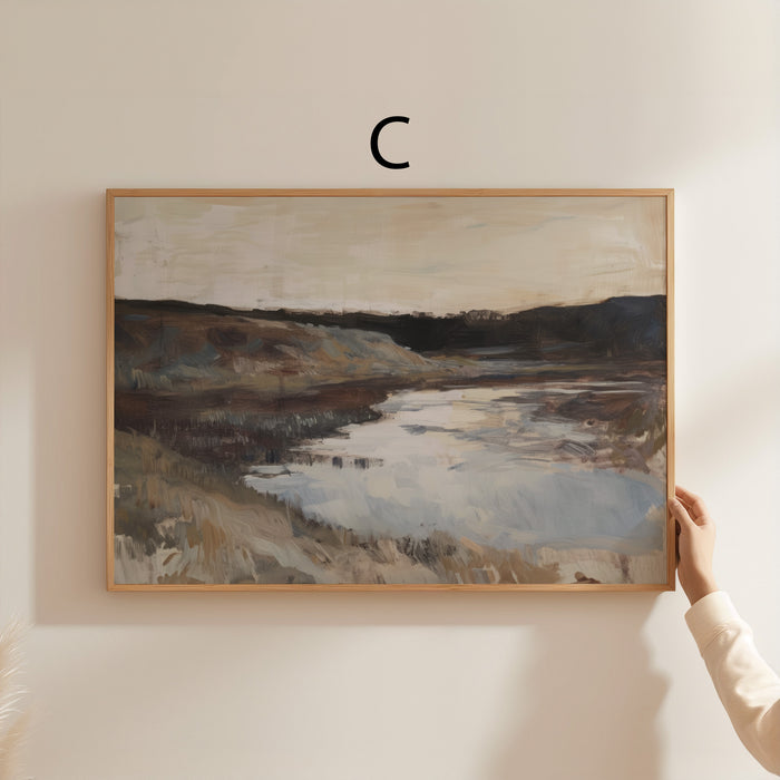 Vintage Landschaft Poster auf Baumwolle – JUSTGOODMOOD
