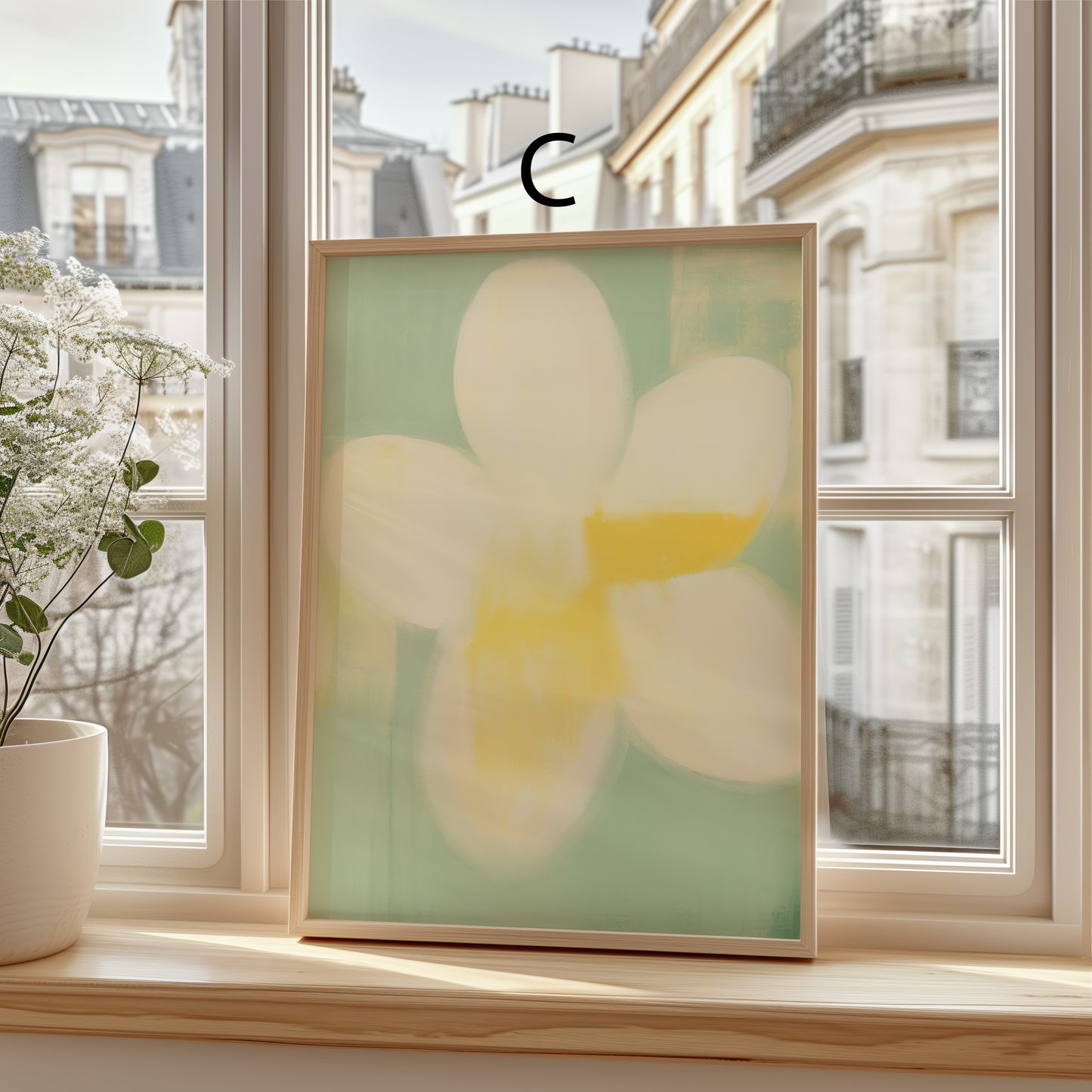 Abstrakte Poster · Wohnidee · Abstrakte Kunst Blumen Motive Pastell Farben · Dekoprint ohne Rahmen