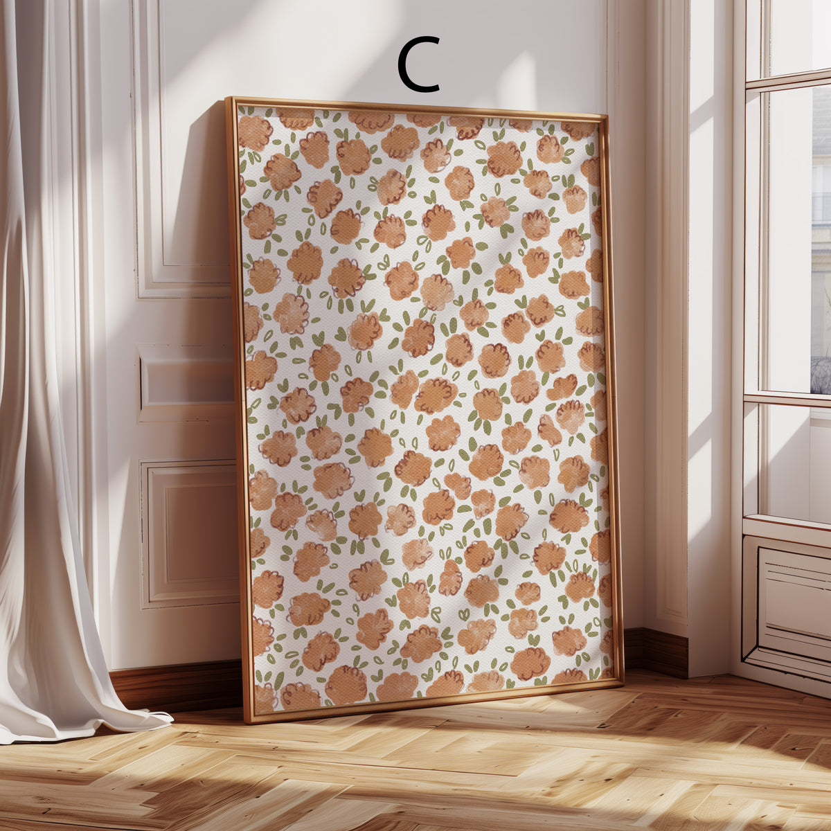 Blumen Poster · Vintage Wandbild · Florale Wanddeko · Geschenkidee · Dekoprint ohne Rahmen