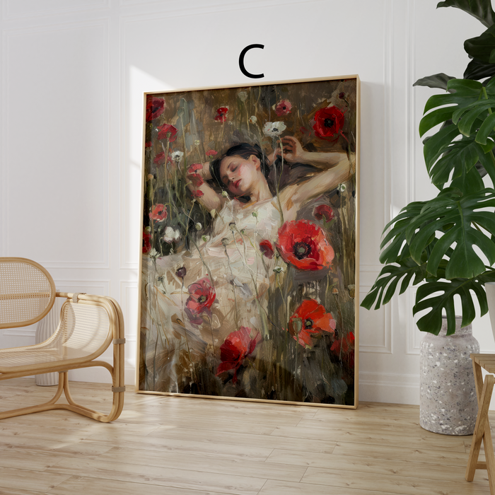 JUSTGOODMOOD Poster – Edle Vintage Wandkunst aus Baumwolle