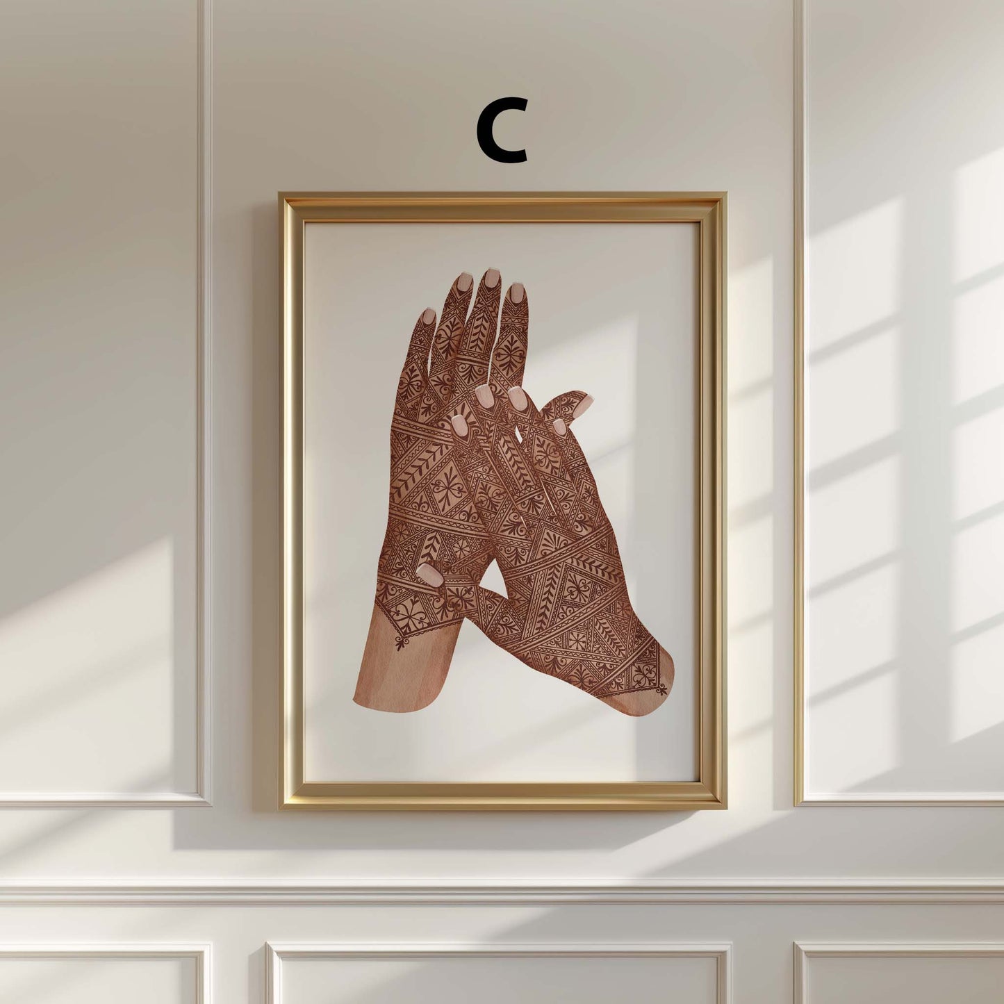 Hände Paar Hochzeit Poster · Geschenkidee · Personalisierte Namen Datum · Liebe Verlobung Illustration · Print ohne Rahmen