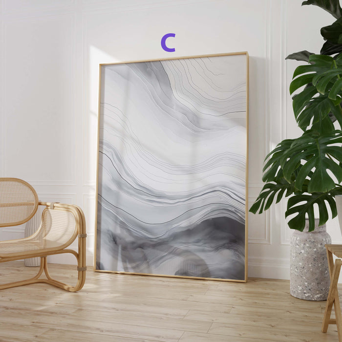 Organische Formen: Poster in Beige