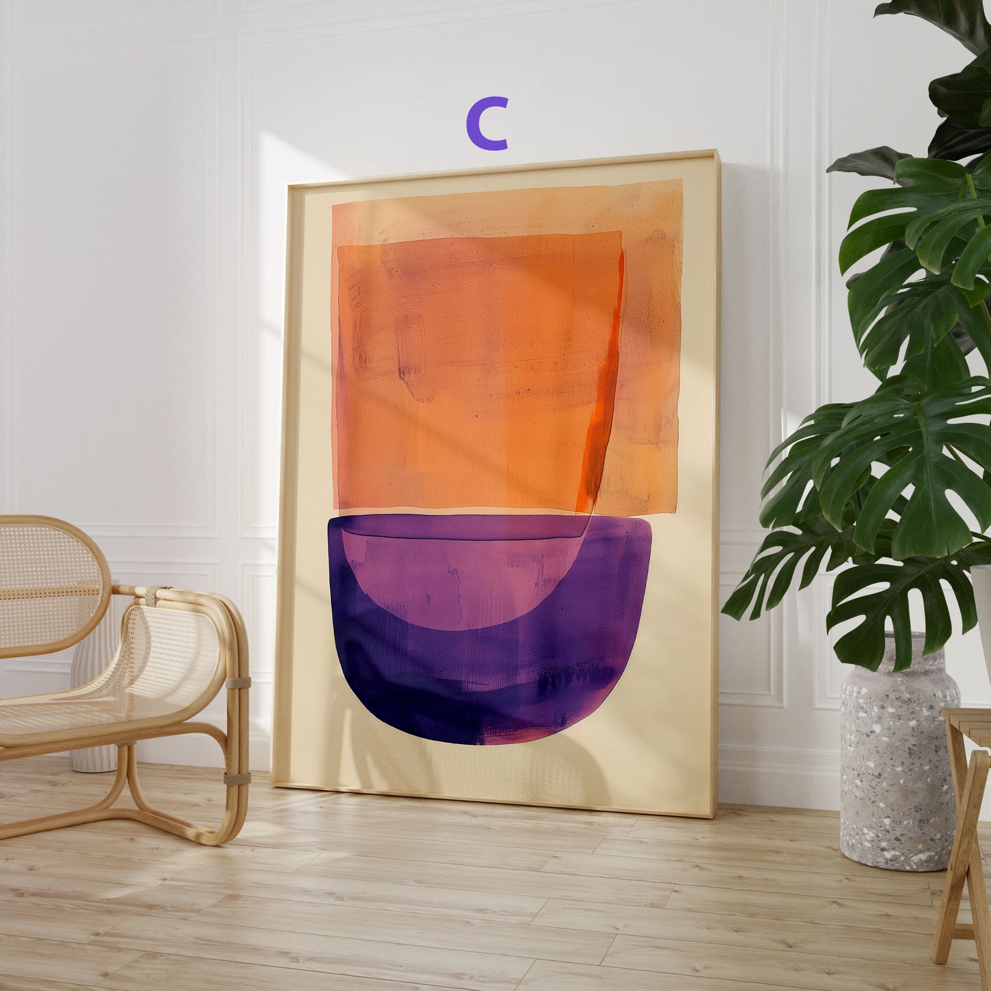 Abstrakte Kunst Poster · Geschenkidee · Geometrische Formen, Landschaften und Moderne Figuren · Dekoprint ohne Rahmen