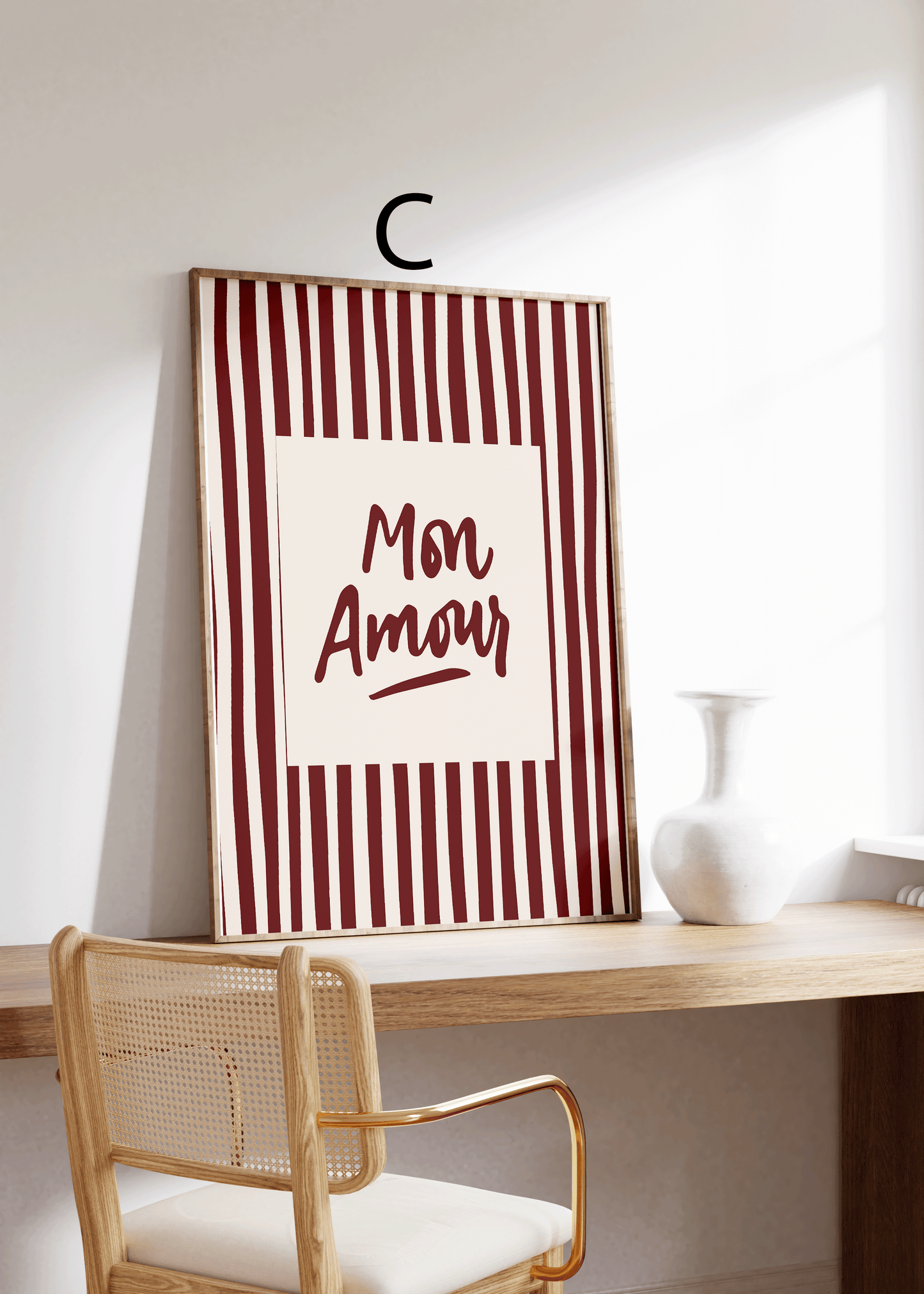 Paris Cafe Poster · Geschenkidee · Paris Typografie & Vintage Illustration · Dekoprint ohne Rahmen