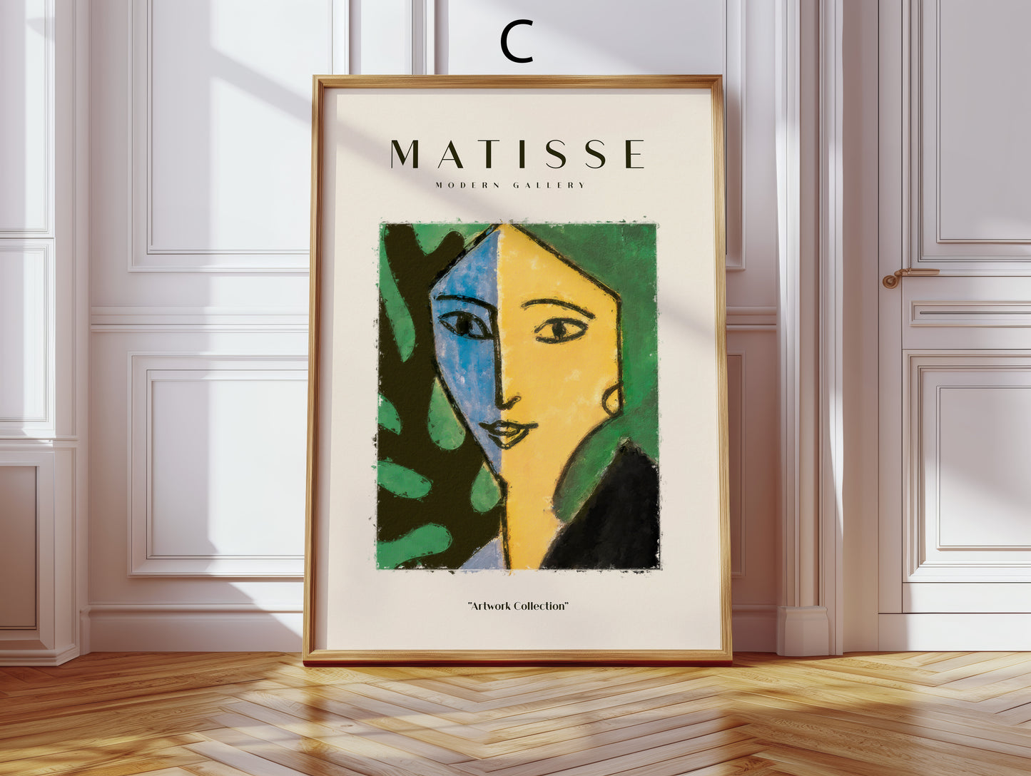 Matisse Poster · Geschenkidee · Abstrakte Scherenschnitte Porträts Farbenfrohe Kunst · Dekoprint ohne Rahmen