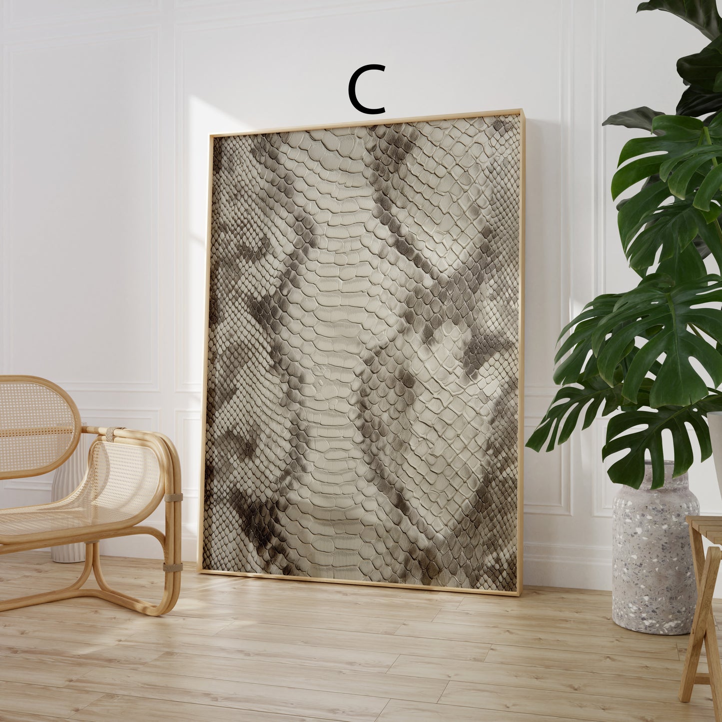 Tiermuster Poster · Geschenkidee · Leoard Zebra Tiger Schlange Felloptik · Dekoprint ohne Rahmen