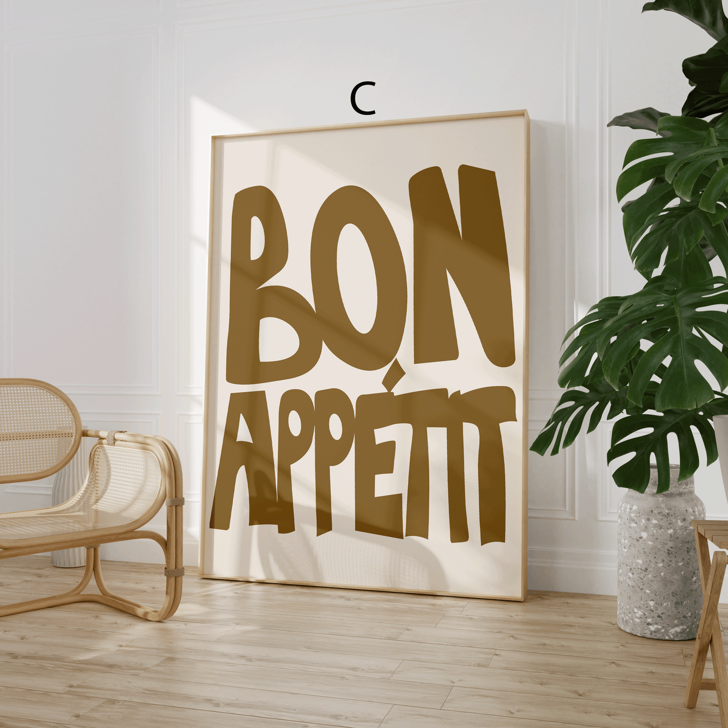 Paris Poster · Geschenkidee · Französische Typografie Café Eiffelturm Illustration · Dekoprint ohne Rahmen