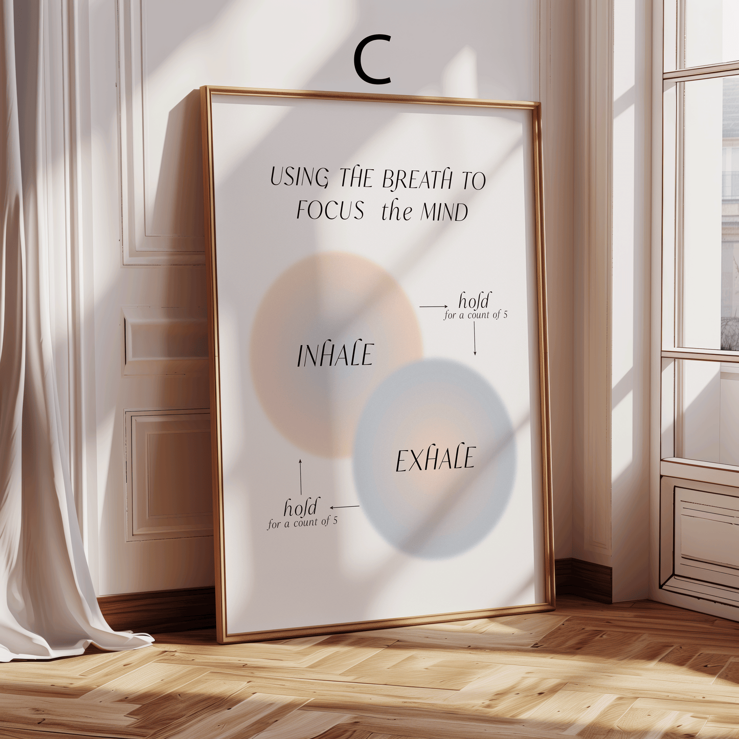 [36] Mental Health Poster · Geschenkidee · Wise Mind Atemübung Maslows Bedürfnispyramide · Dekoprint ohne Rahmen