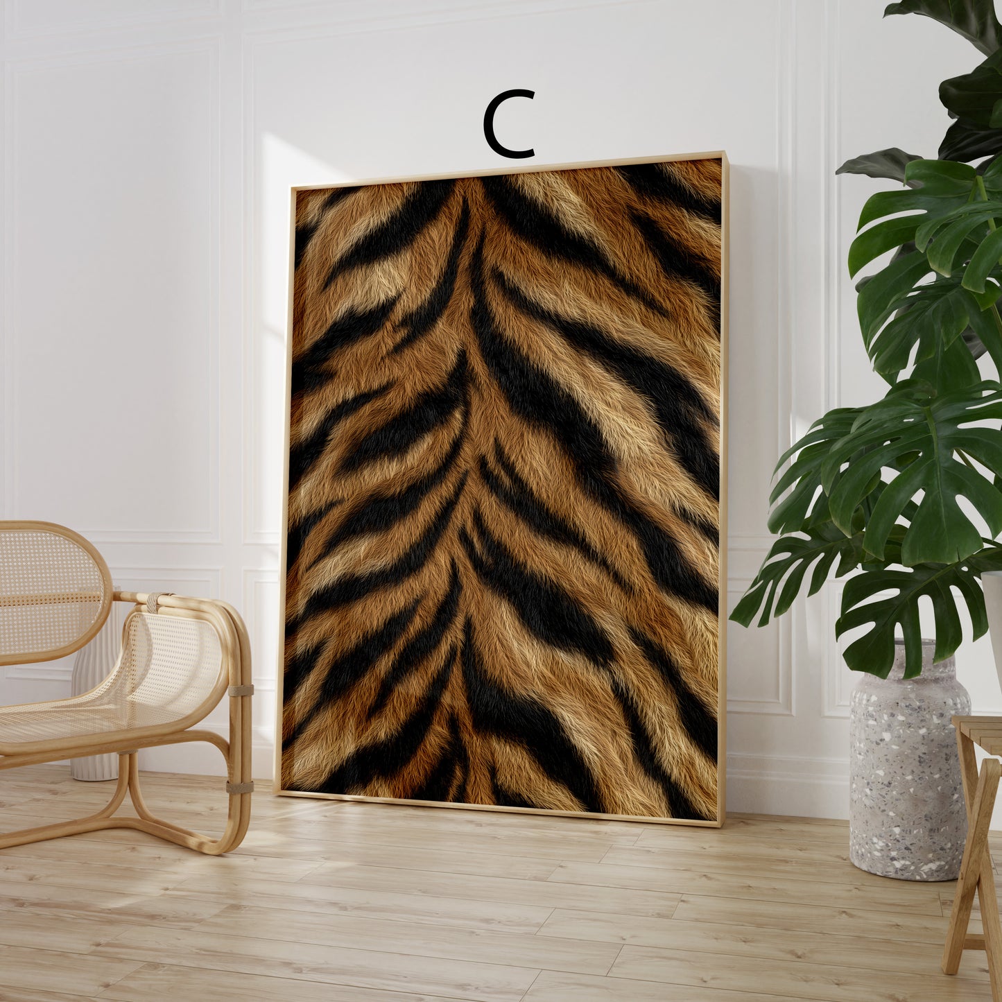 Tiermuster Poster · Geschenkidee · Exotische Tierfell Texturen Schlangenhaut und Raubkatzen Muster · Dekoprint ohne Rahmen