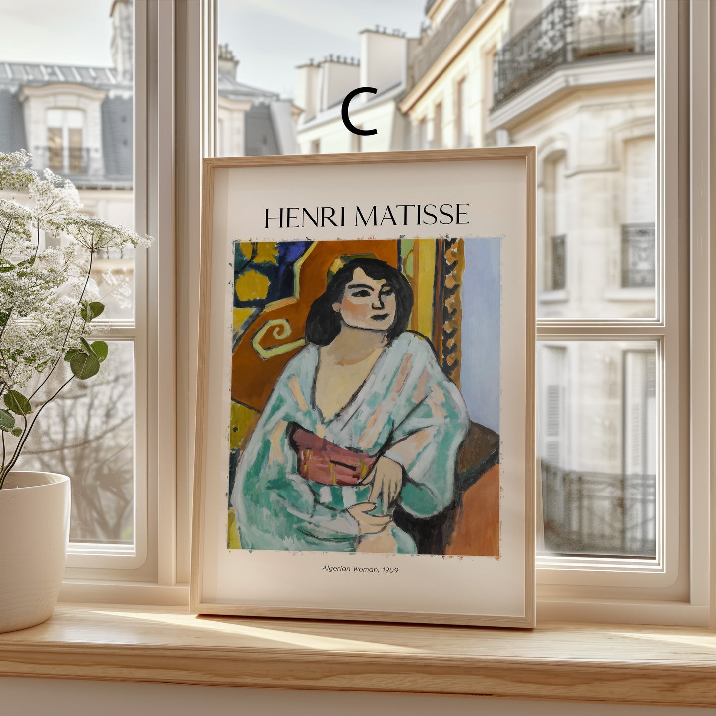 Henri Matisse Poster · Geschenkidee · Fauvistisches Frauenporträt Odaliske La Blouse Roumaine · Dekoprint ohne Rahmen