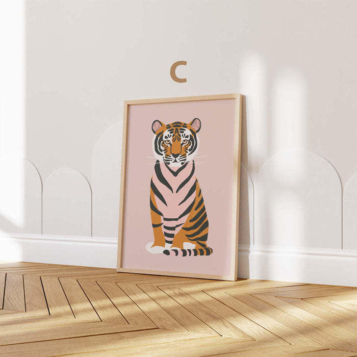 Safari Tiere Poster mit Gepard und Tiger fürs Kinderzimmer