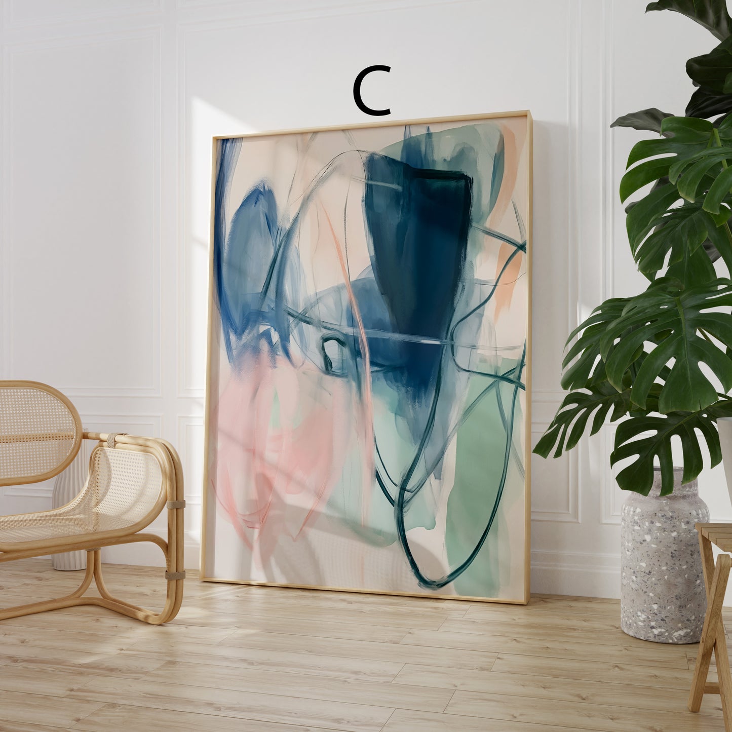 Abstrakte Poster · Geschenkidee · Moderne Kunst mit starken Farbkontrasten · Dekoprint ohne Rahmen