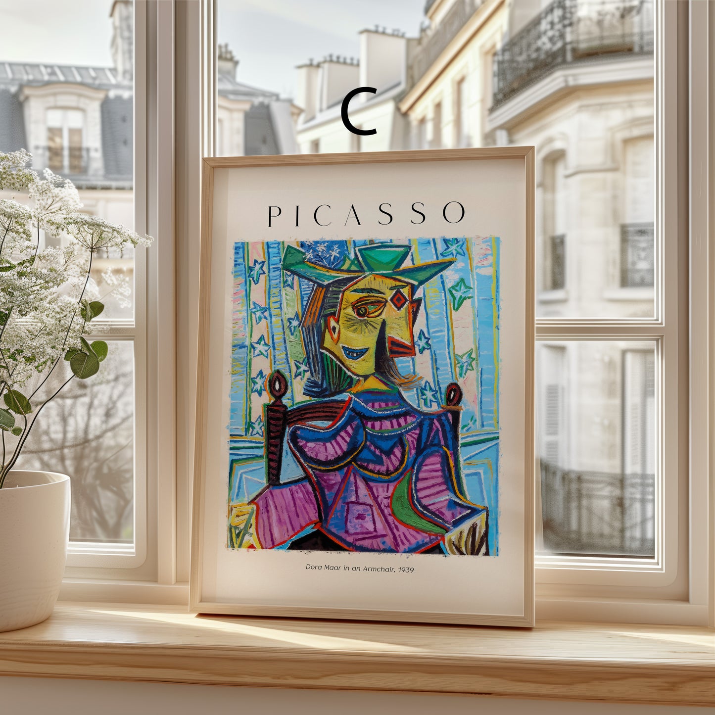 Picasso Poster · Geschenkidee · Kubistische Porträts,Dora Maar Die Frauen von Algier · Dekoprint ohne Rahmen