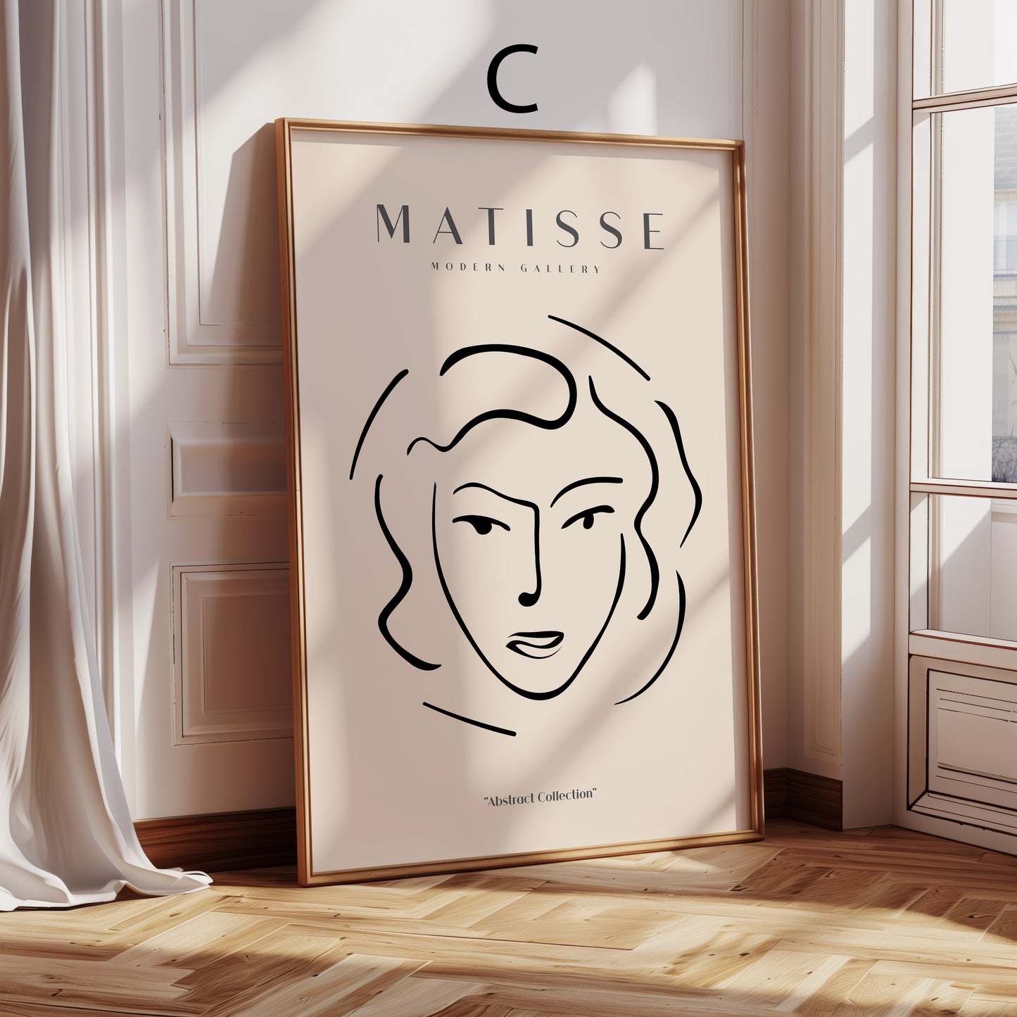 Matisse Poster · Geschenkidee · Line Art Gesichter Abstrakte Formen Farbenfrohe Kunst · Dekoprint ohne Rahmen