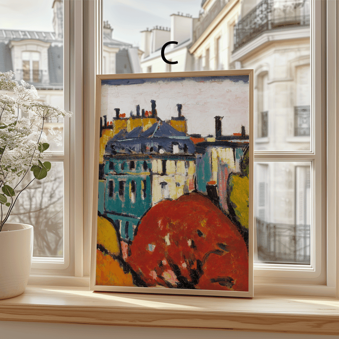 JUSTGOODMOOD Paris Poster – Edle Baumwollkunst