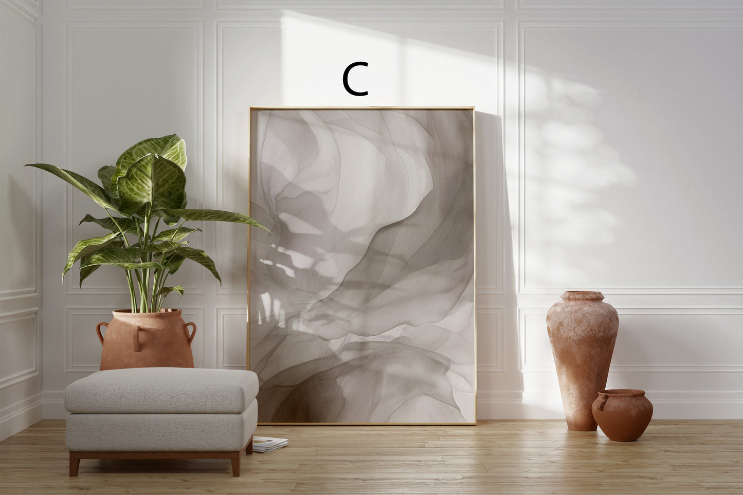 Abstrakte Poster · Geschenkidee · Sanfte Aquarellformen Neutrale Farben Minimalistische Kompositionen Zeitlose Wandkunst · Dekoprint ohne Rahmen