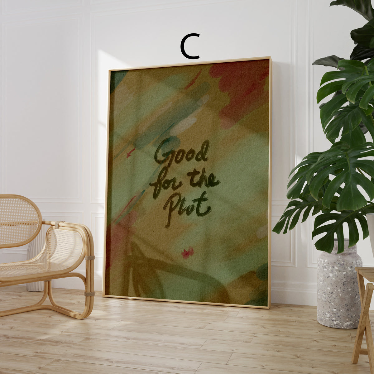 Poster Wandbilder Wohnzimmer · Typografie Abstrakte Kunst · Moderne Bilder ohne Rahmen
