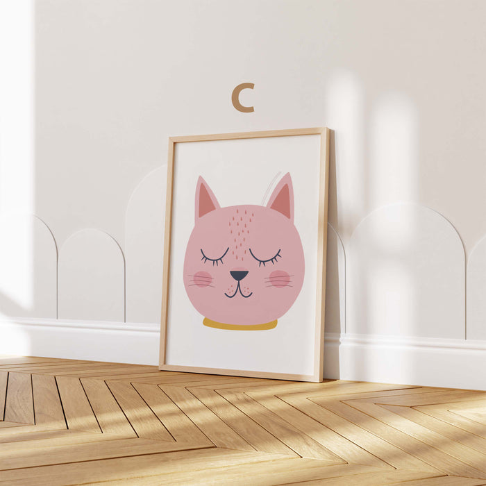 Boho Tierposter | Regenbogen, Bär, Katze & Löwe für Kinderzimmer