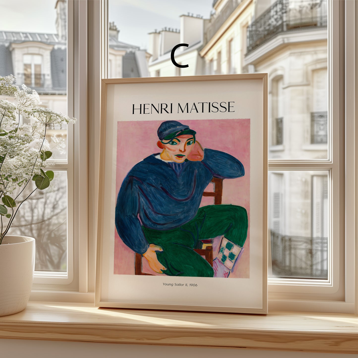 Henri Matisse Poster · Geschenkidee · Blaue Fenster Stillleben Porträts Fauvistische Interieurs · Dekoprint ohne Rahmen