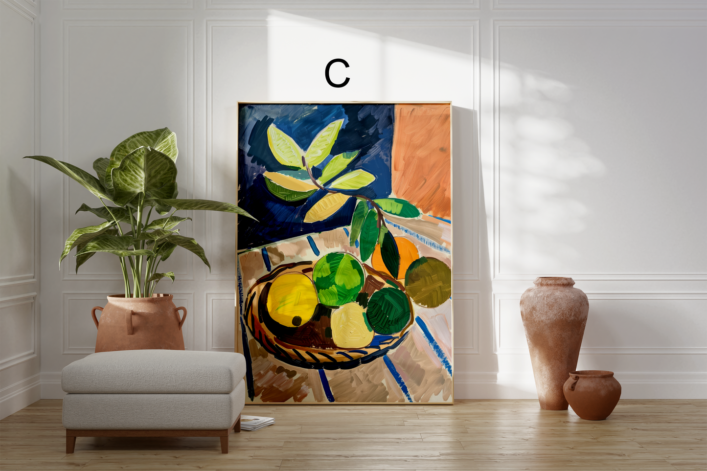 Moderne Kunst Poster · Geschenkidee · Abstrakte Formen, Stillleben Früchte, Boho Figuren & Natur Motive · Dekoprint ohne Rahmen
