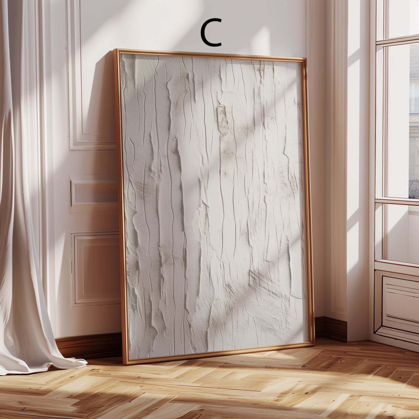 Abstrakte Poster · Geschenkidee · Beige Minimalistische Formen Organische Linien Zeitgenössische Wandkunst · Dekoprint ohne Rahmen