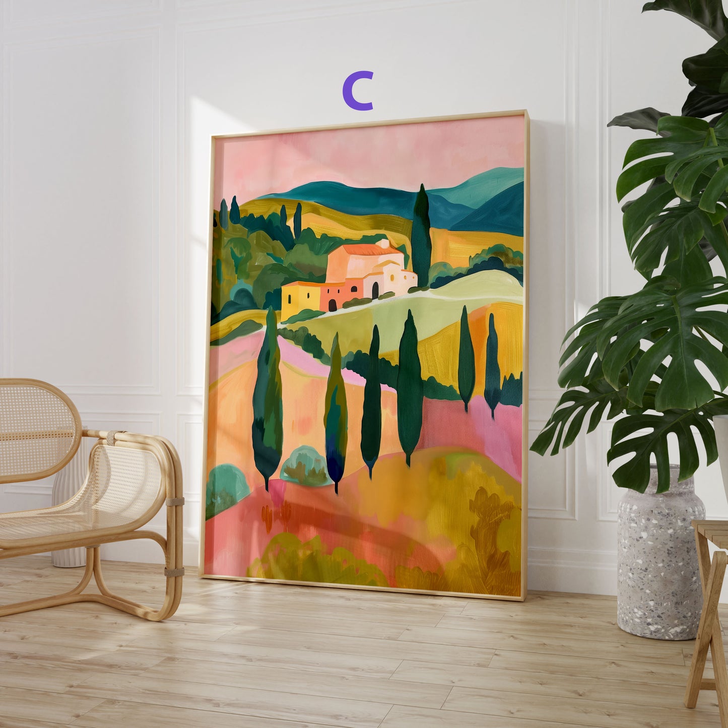 Landschaft Poster · Geschenkidee · Mediterrane Landschaften, Frauenporträts und Stillleben · Dekoprint ohne Rahmen