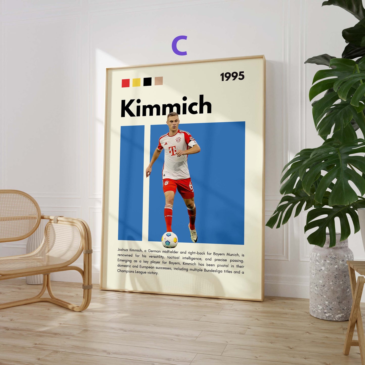Fußball Stars Poster · Vinícius Jr Rashford Kimmich Dembélé Ter Stegen Hummels · Sport Wanddeko · Print ohne Rahmen