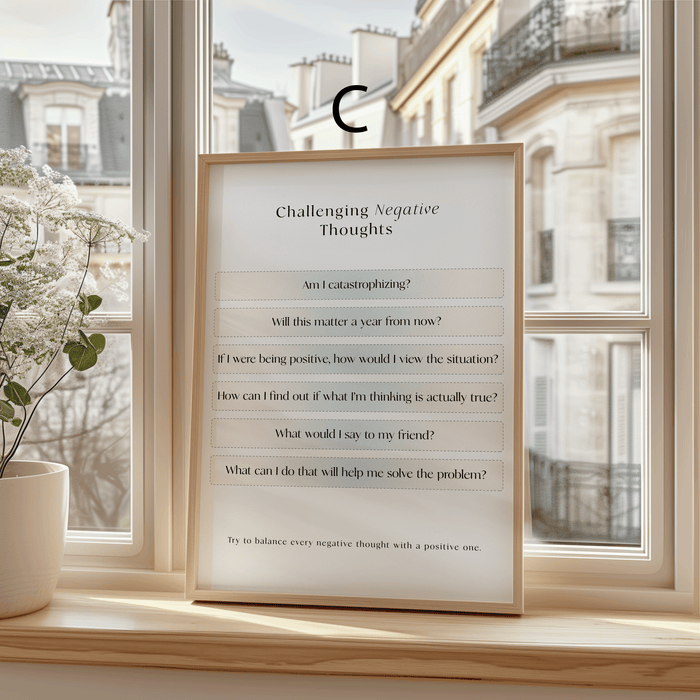 Mental Health Poster – Premium Baumwoll-Canvas
