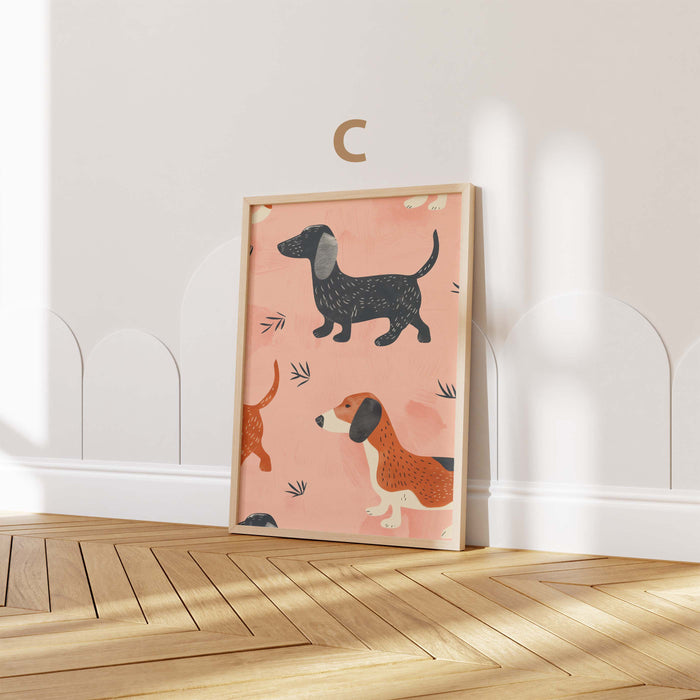Süße Tiere Poster mit Katze, Gepard und Einhorn