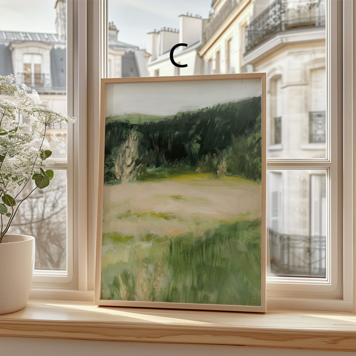 Kunst Poster Vintage Stil mit Meer & Natur