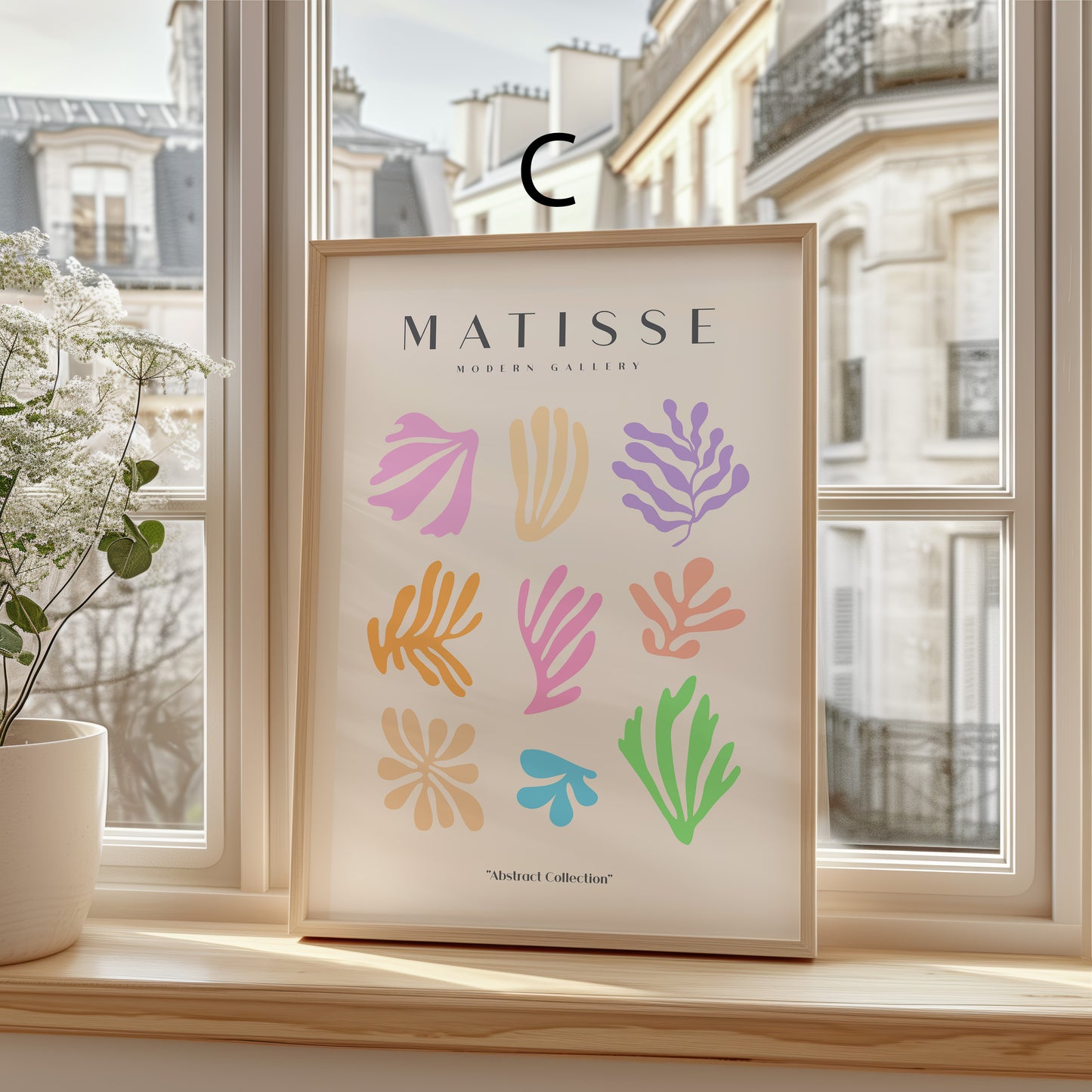 Matisse Poster · Geschenkidee · Abstrakte Scherenschnitte Organische Formen Bunte Kunst · Dekoprint ohne Rahmen