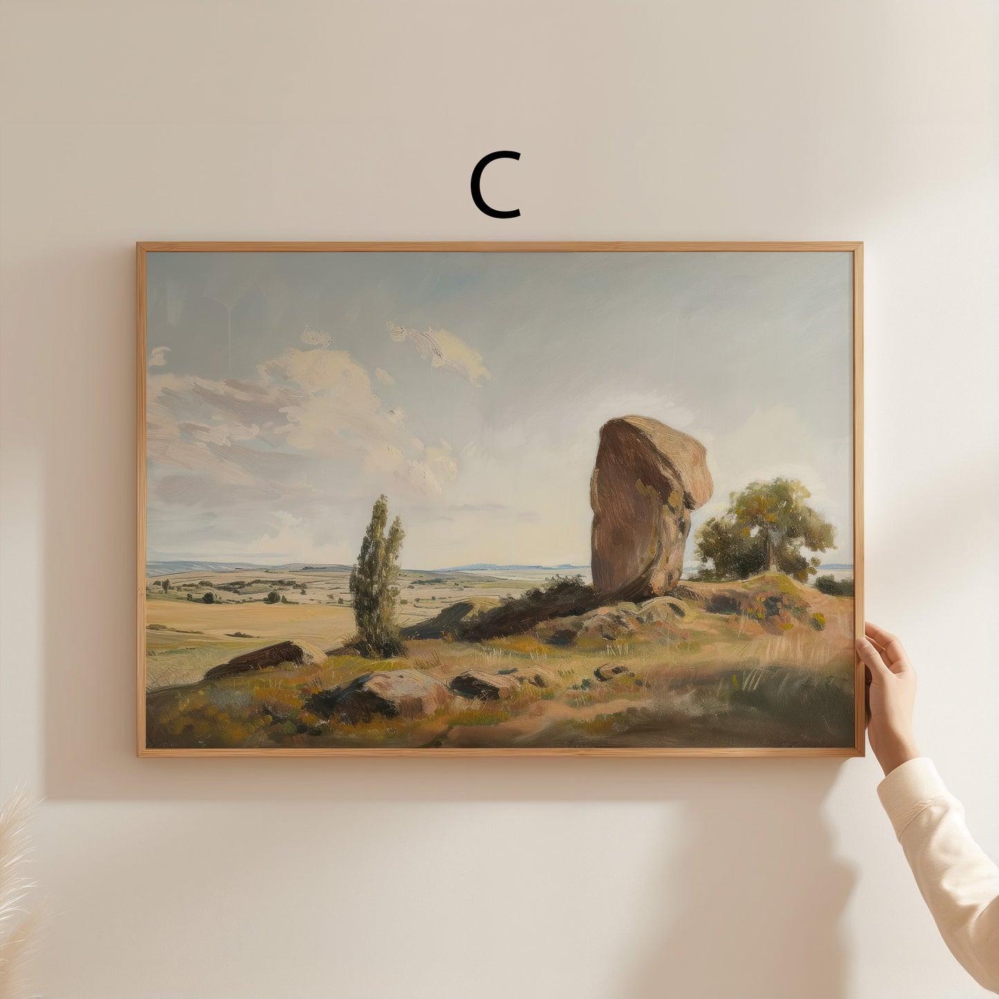 Moderne Landschaft & Figuren Poster · Geschenkidee · Natur Küste Skizzen Zeitlose Wandkunst · Dekoprint ohne Rahmen