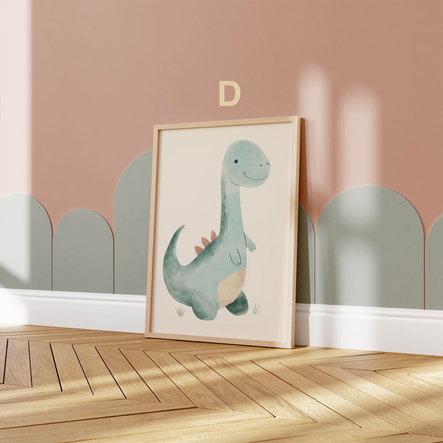 Dinosaurier Poster · Dino Freunde: Entdecke die Welt der prähistorischen Riesen ·Deko Print ohne Rahmen