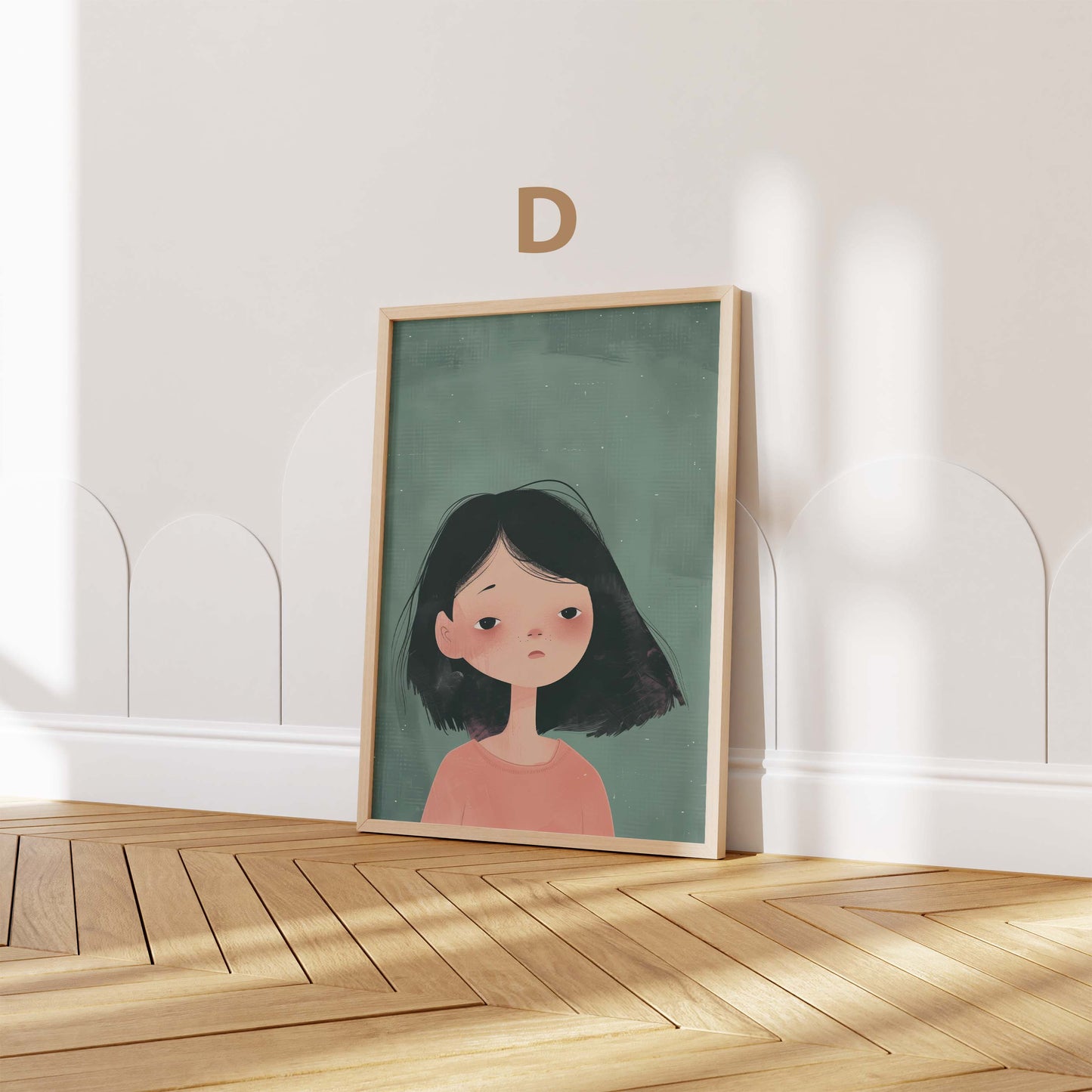 Mädchen Kinderzimmer Poster · Geschenkidee · Märchenhafte Illustration mit Einhorn und Katzen · Kinderzimmer Deko · Dekoprint ohne Rahmen