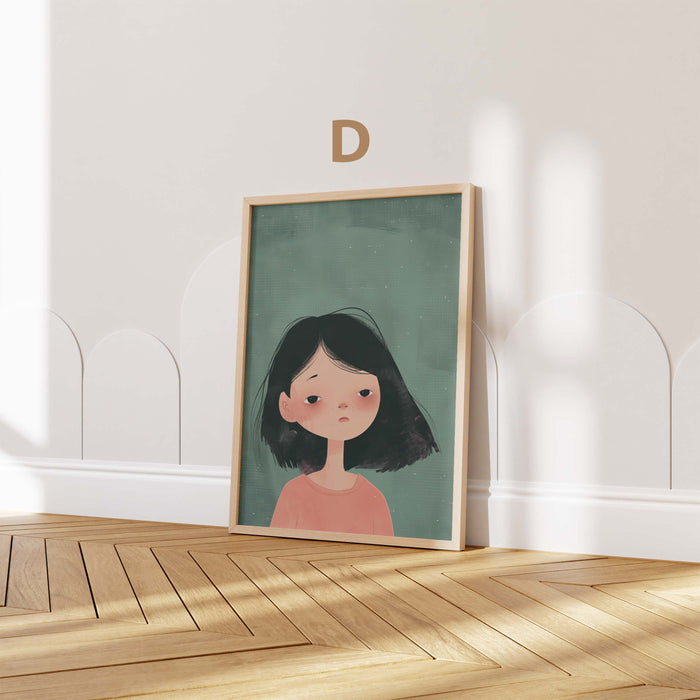 Mädchen Kinderzimmer Poster mit Einhorn und Katzen
