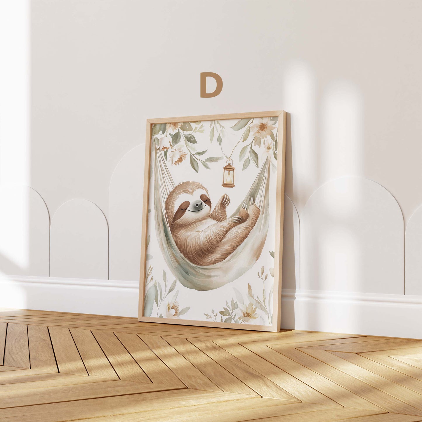 Süßes Tier Poster · Geschenkidee · Aquarell Tier Illustration Style Design · Kinderzimmer Wanddeko · Print ohne Rahmen