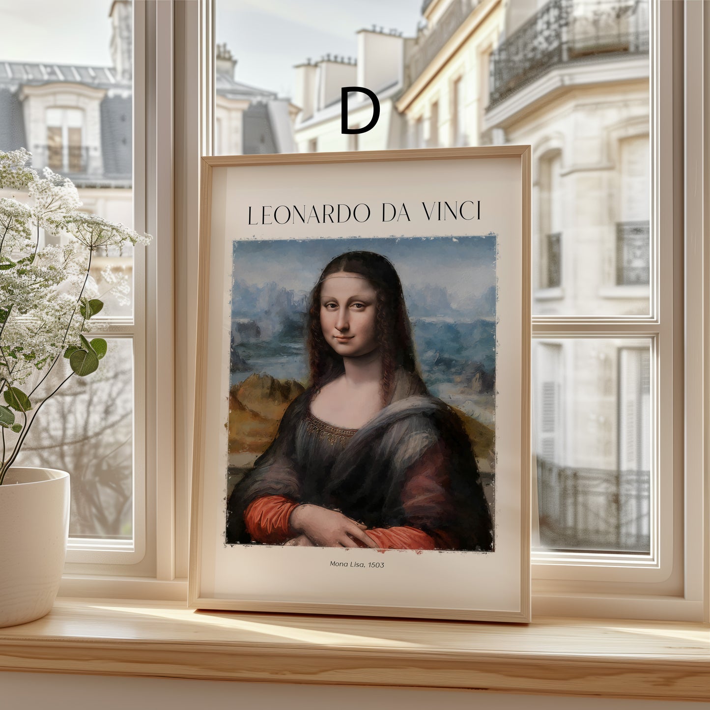 Leonardo da Vinci Kunst Poster · Geschenkidee · Mona Lisa Dame mit Hermelin Salvator Mundi Renaissance Meisterwerke · Dekoprint ohne Rahmen