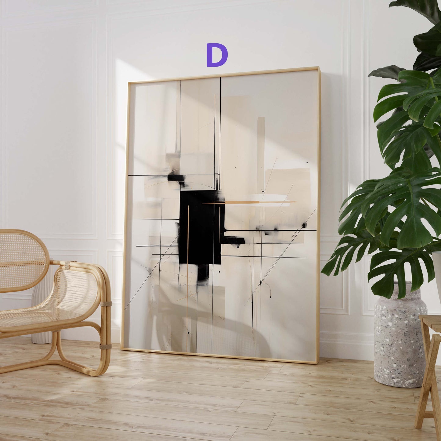 Abstrakte Beige Rosé Poster · Geschenkidee · Sanfte Texturkunst und Moderne Minimalistische Kompositionen · Dekoprint ohne Rahmen
