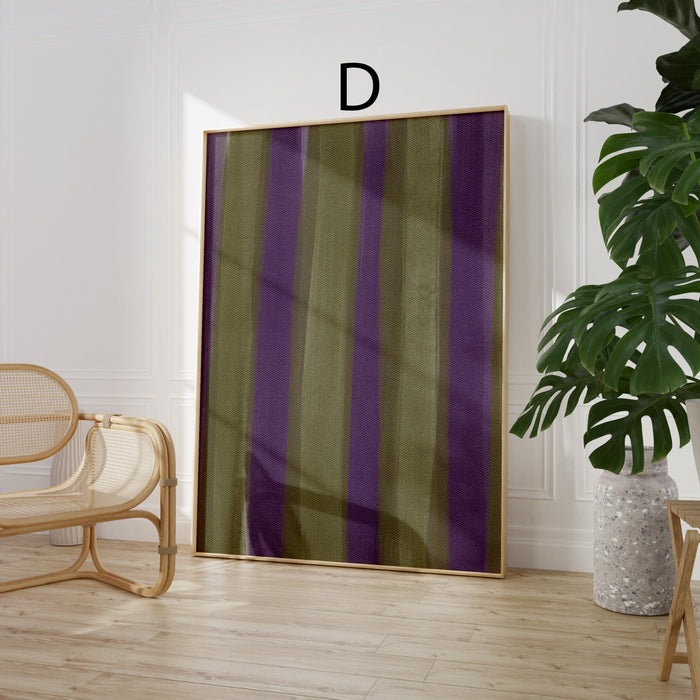 Geschenkidee · Streifen und Karo Muster Poster Ästhetische Geometrische Prints · Dekoprint ohne Rahmen | JUSTGOODMOOD