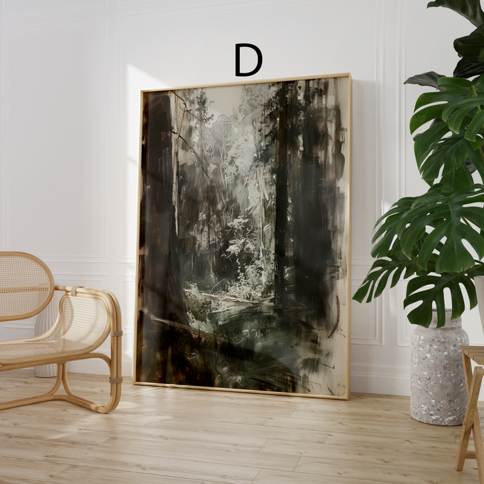 Impressionismus Poster auf Baumwoll-Canvas von JUSTGOODMOOD