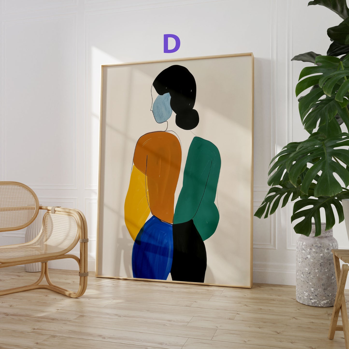 Moderne Kunst Poster · Geschenkidee · Abstrakte Formen, Landschaften und Moderne Illustrationen · Dekoprint ohne Rahmen