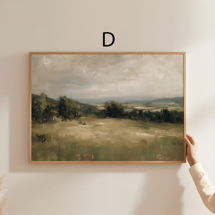 Vintage Landschaft Poster auf Baumwolle – JUSTGOODMOOD