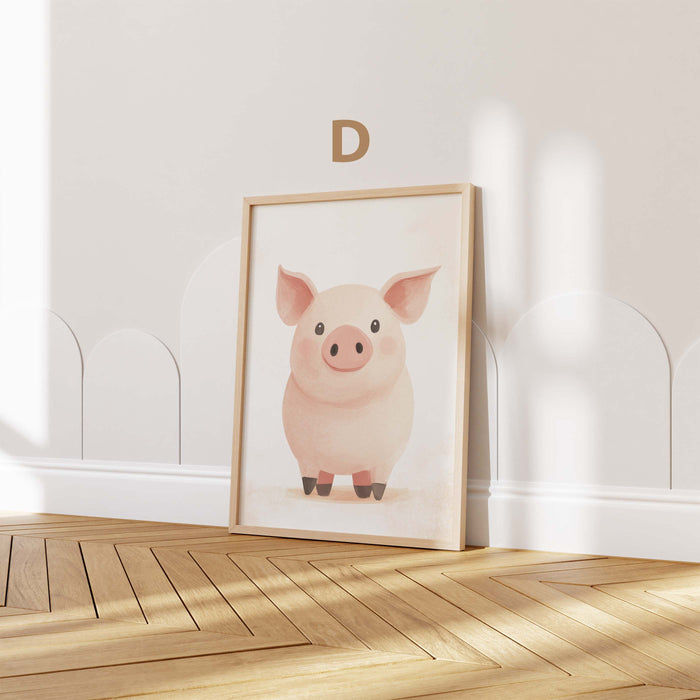 Süße Tiere Poster von JUSTGOODMOOD – Edle Wandkunst