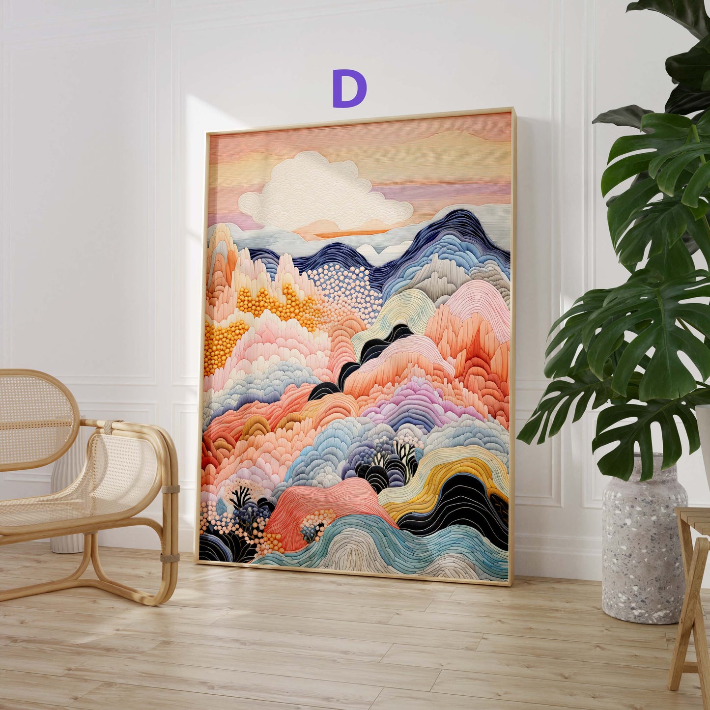 Mediterrane Kunst Poster · Geschenkidee · Moderne Porträts Stillleben und Farbenfrohe Illustrationen · Dekoprint ohne Rahmen