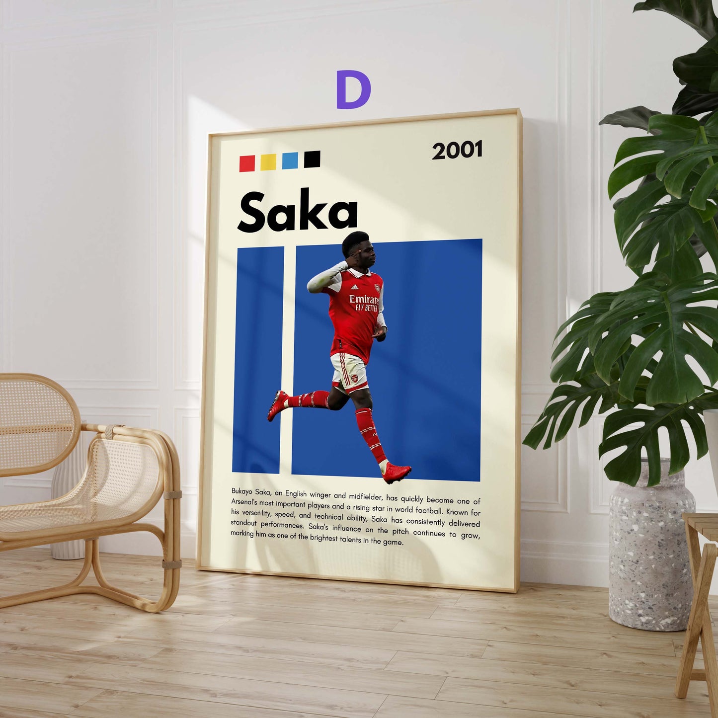 Fußball Stars Poster · Foden Garnacho Gavi Saka Van Dijk Ter Stegen · Sport Wanddeko · Print ohne Rahmen