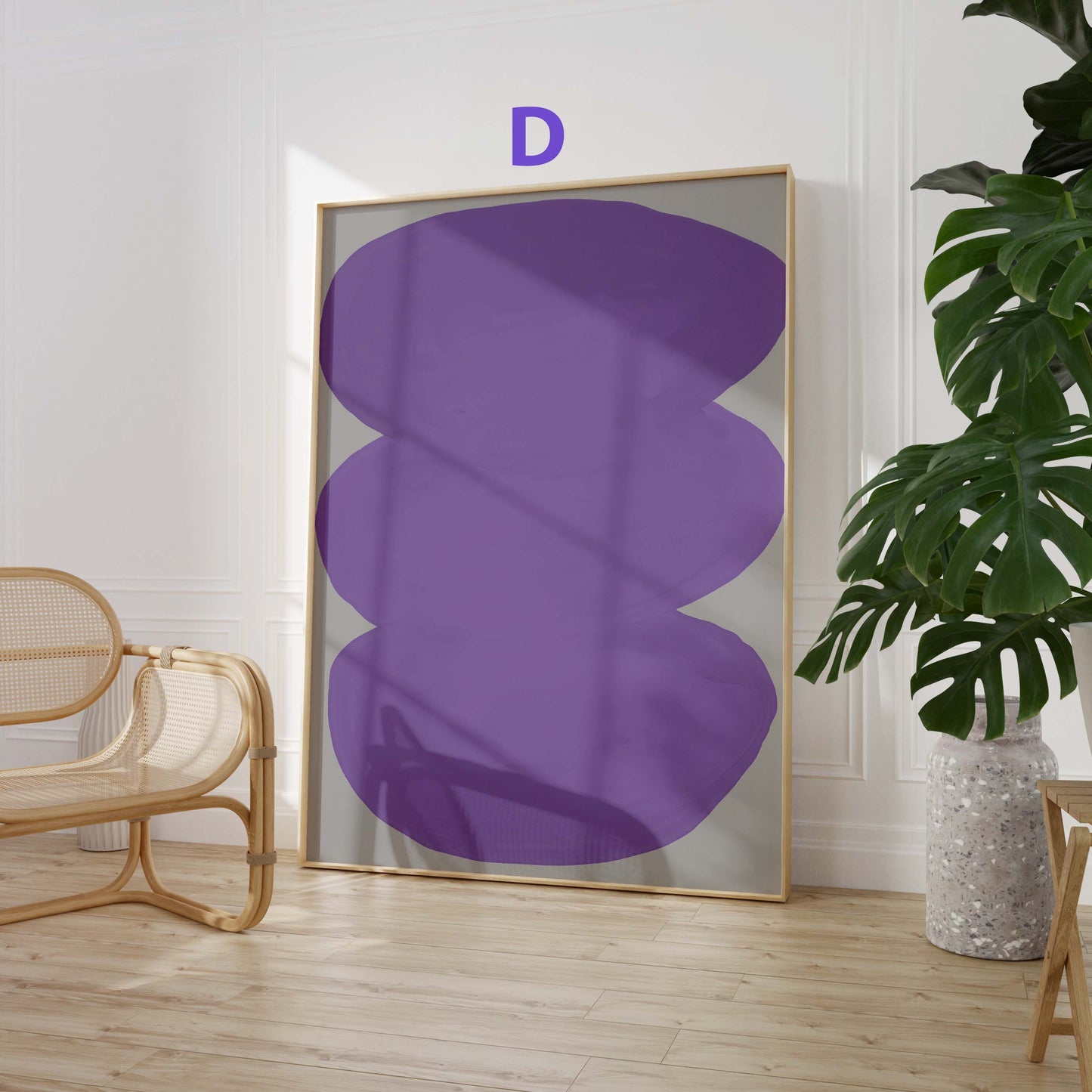 Frauen Porträt Poster · Geschenkidee · Moderne feminine Kunst und abstrakte Formen · Dekoprint ohne Rahmen