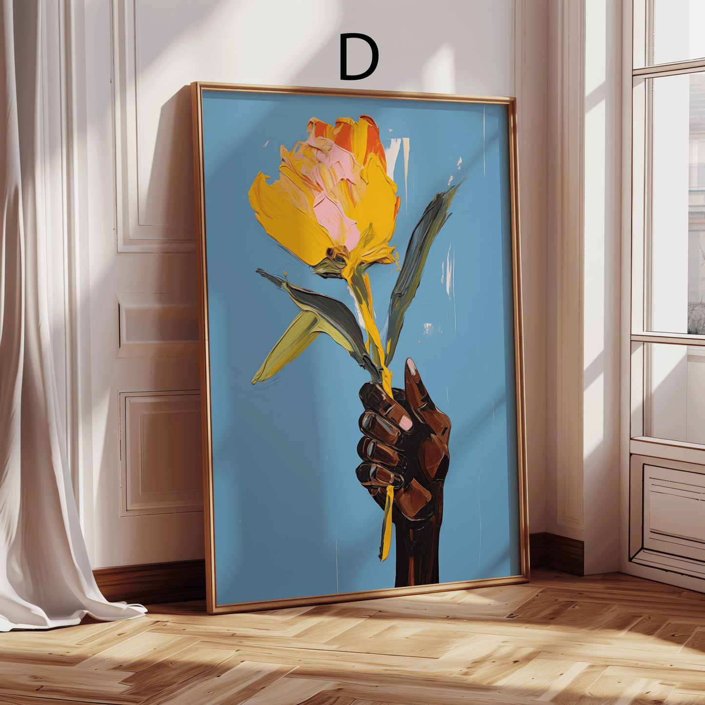 Moderne Kunst Poster · Geschenkidee · Impressionistische Blumen und Elegante Stillleben Kunst · Dekoprint ohne Rahmen